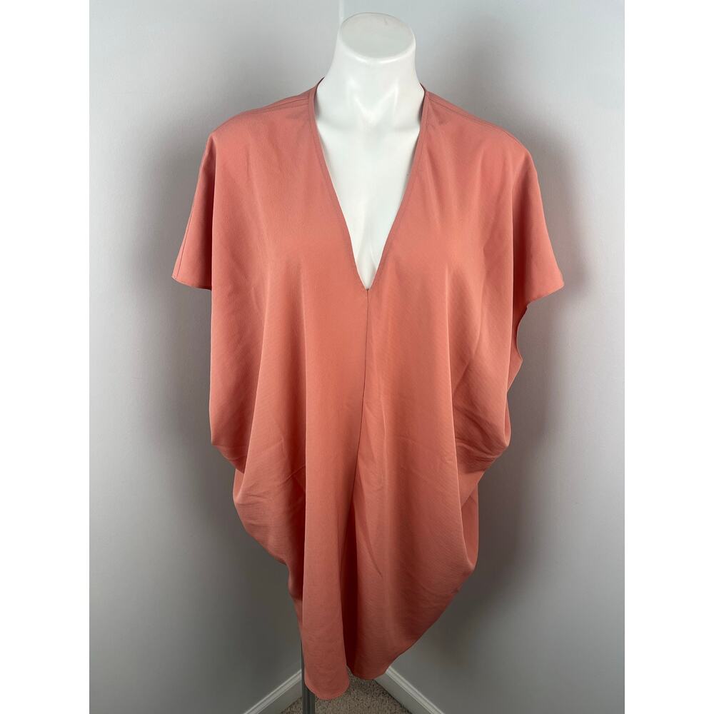 Women's Hatch Maternity The Slouch Crepe Caftan Dress in Blush